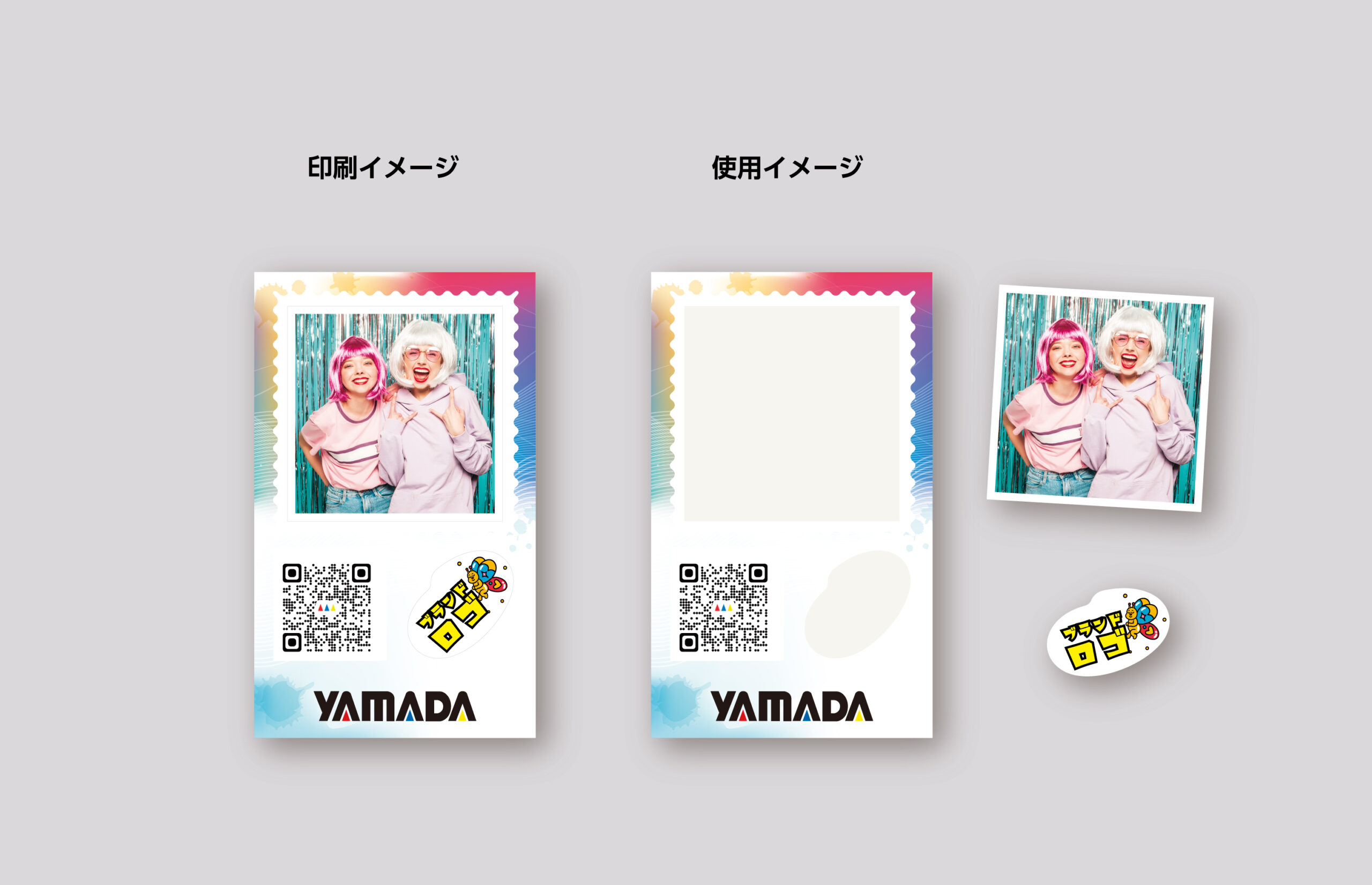 無地カッティングステッカー使用例
