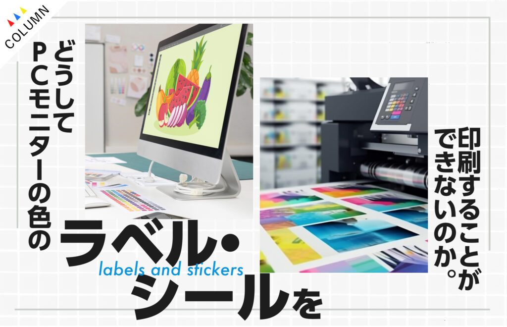 どうしてPCモニターの色のラベル・シールを印刷することができないのか