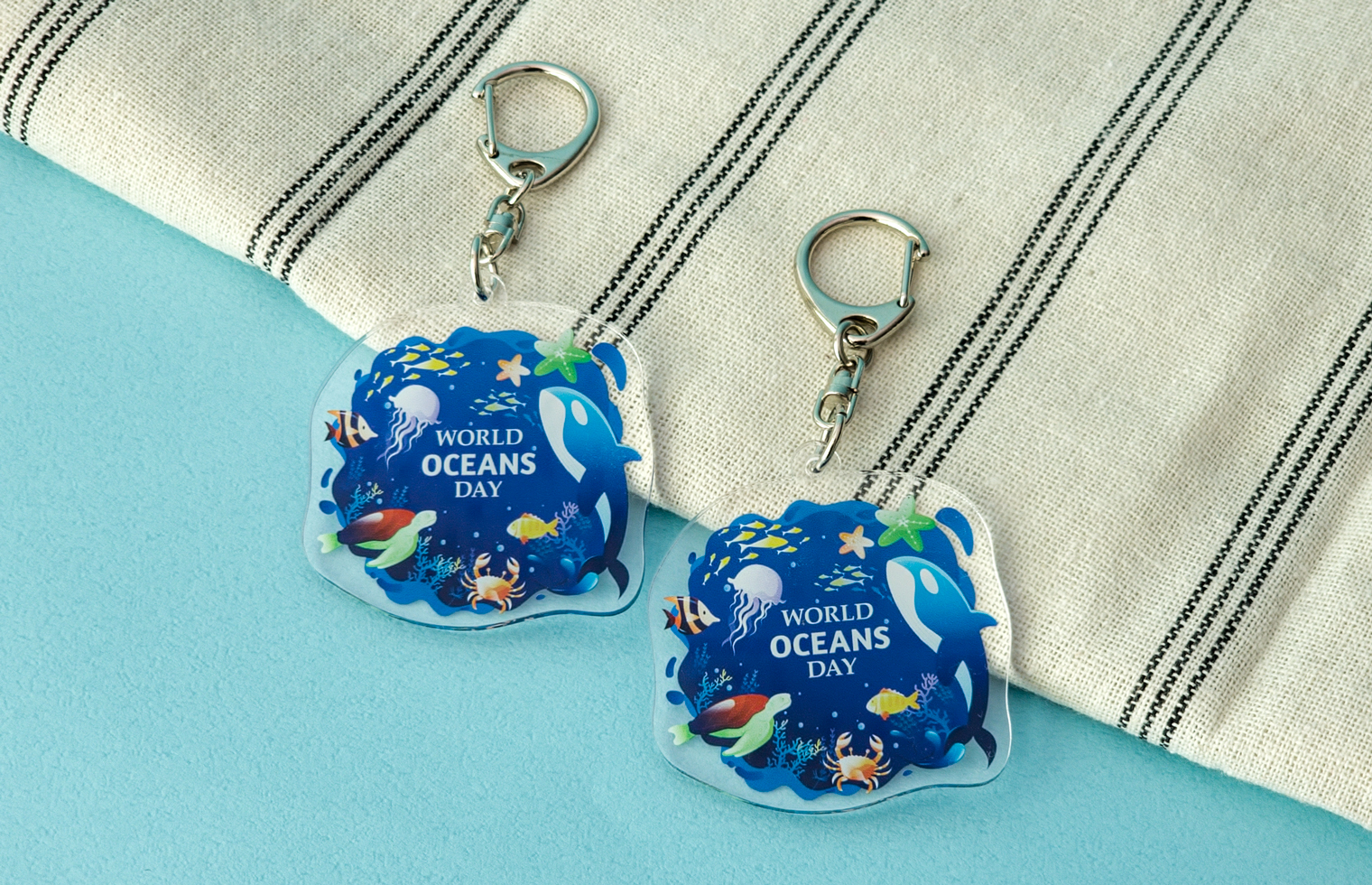 水族館の思い出を形に！海の生き物をモチーフにしたアクリルキーホルダー（水族館）